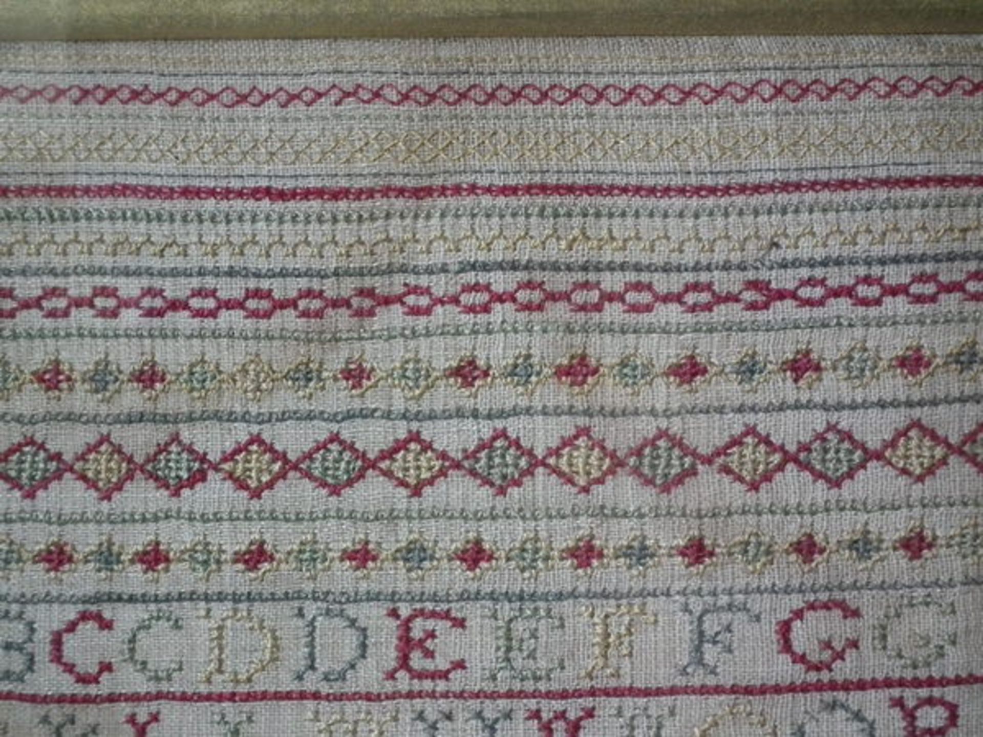 Needlework Band Sampler dated 1724 by Ann Wooding - FREE UK DELIVERY - Image 7 of 20