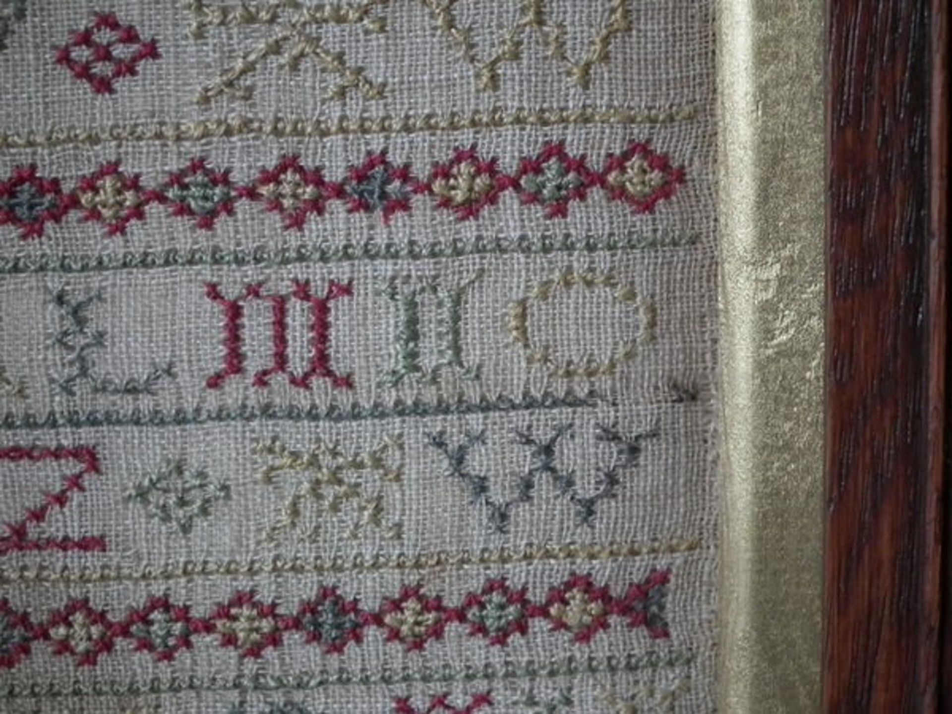 Needlework Band Sampler dated 1724 by Ann Wooding - FREE UK DELIVERY - Image 13 of 20