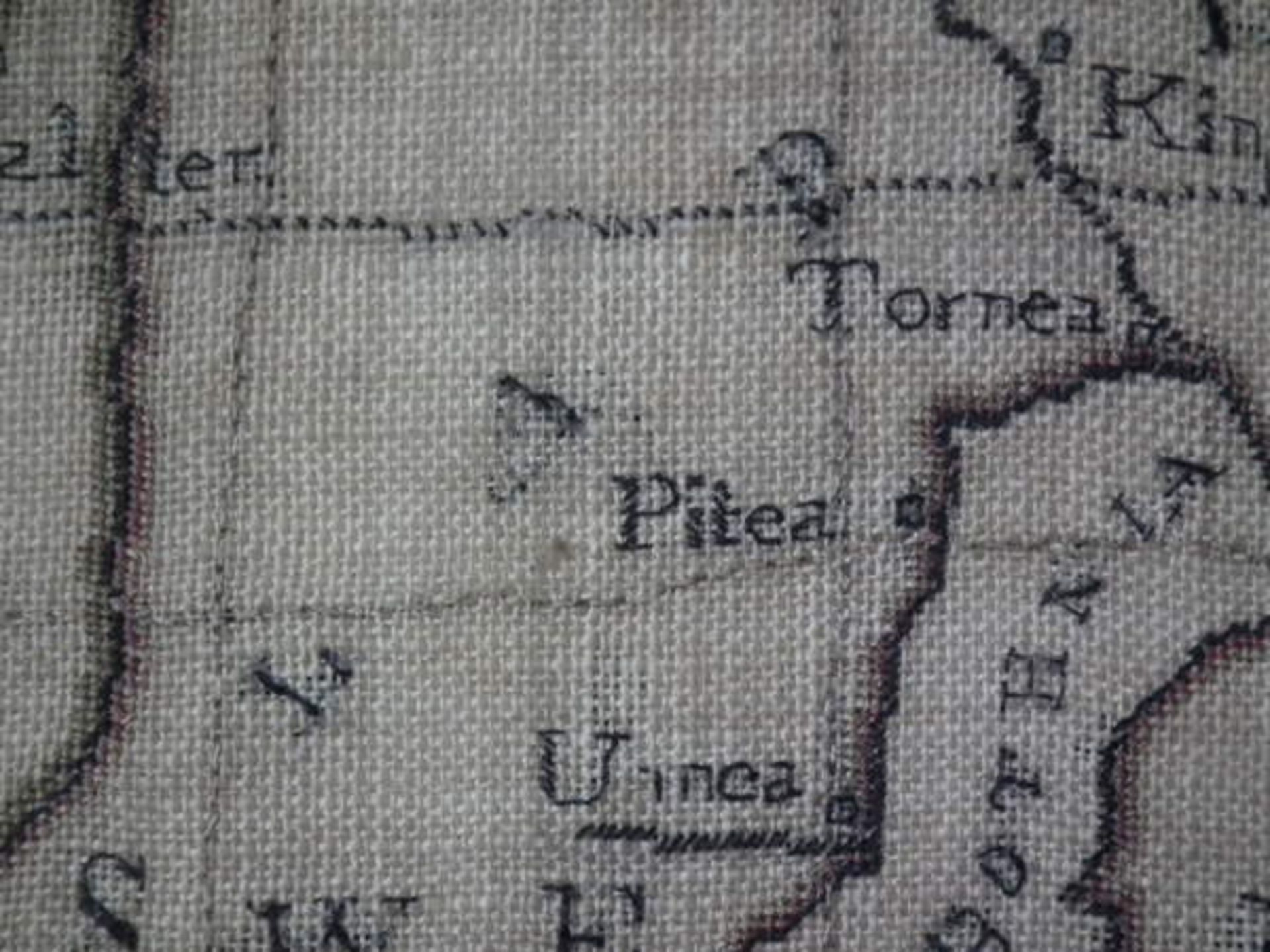 Needlework European Map Sampler, circa 1800, by Charlotte Walker FREE UK DELIVERY - Image 23 of 33