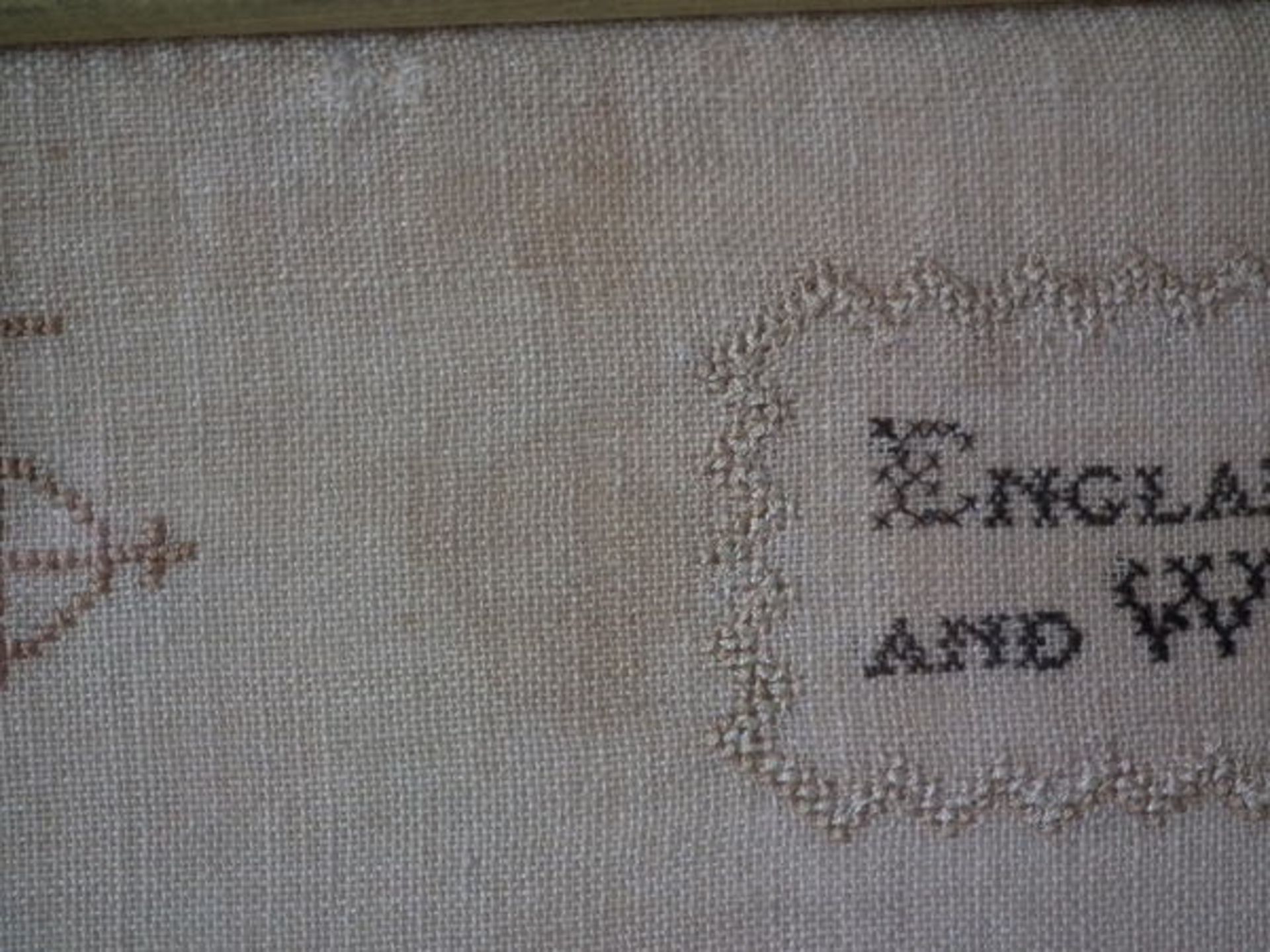 Needlework Map Sampler dated 1837 by Rachel Dixon FREE UK DELIVERY - Image 16 of 23