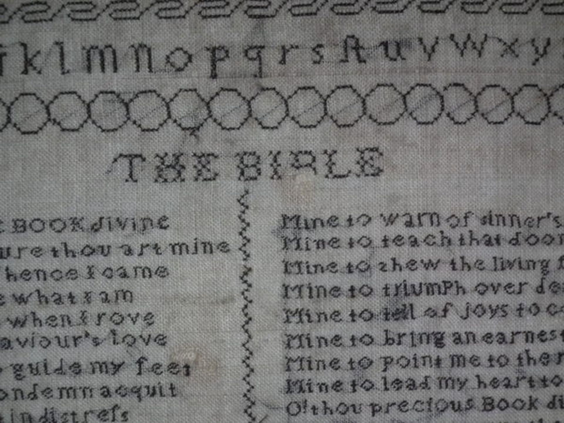 Irish Needlework Sampler dated 1832 by Mary Anne Enright FREE UK DELIVERY - Image 17 of 38