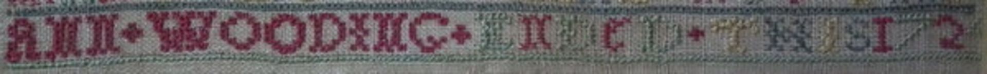 Needlework Band Sampler dated 1724 by Ann Wooding - FREE UK DELIVERY - Image 6 of 20