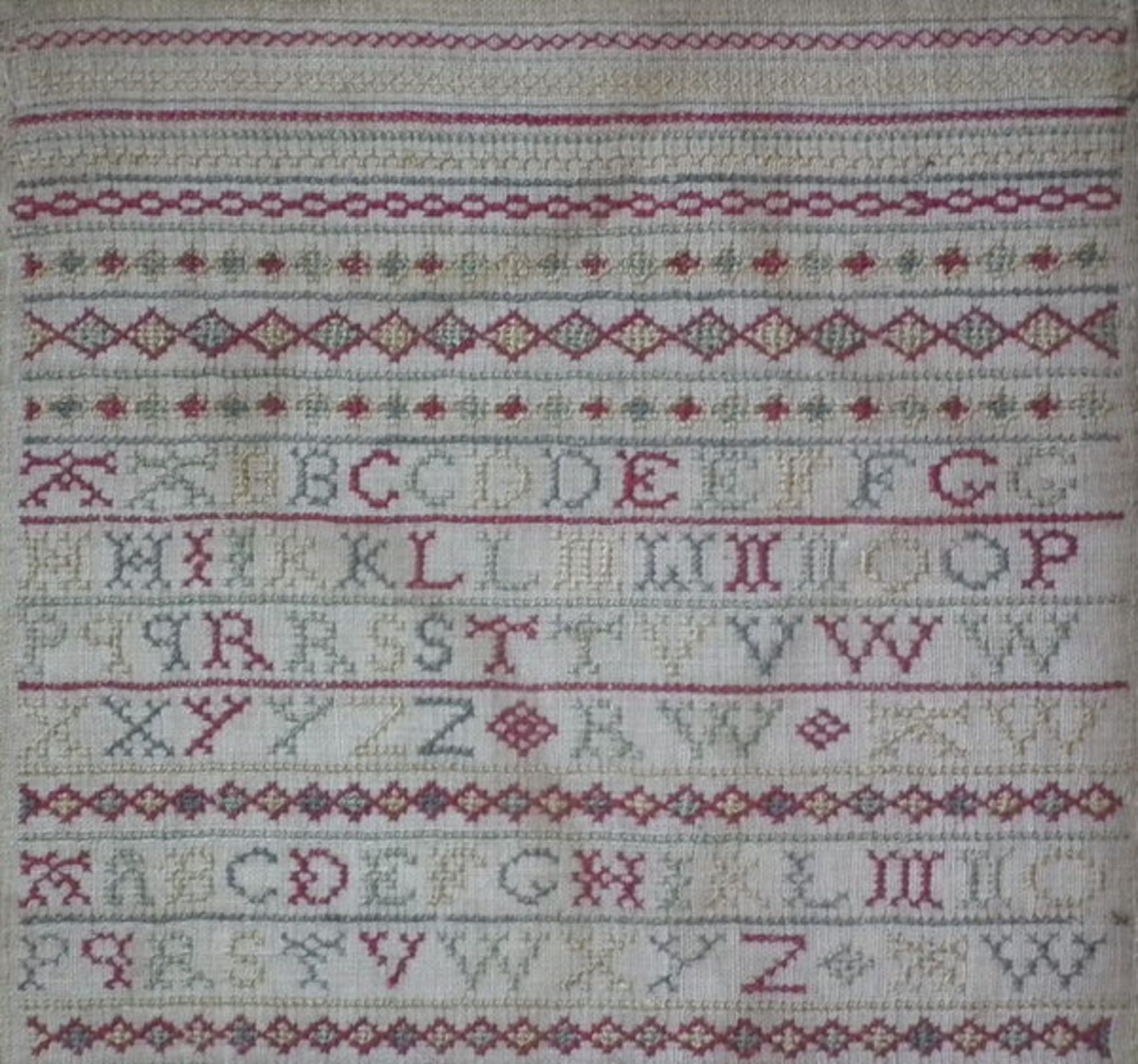 Needlework Band Sampler dated 1724 by Ann Wooding - FREE UK DELIVERY - Image 2 of 20