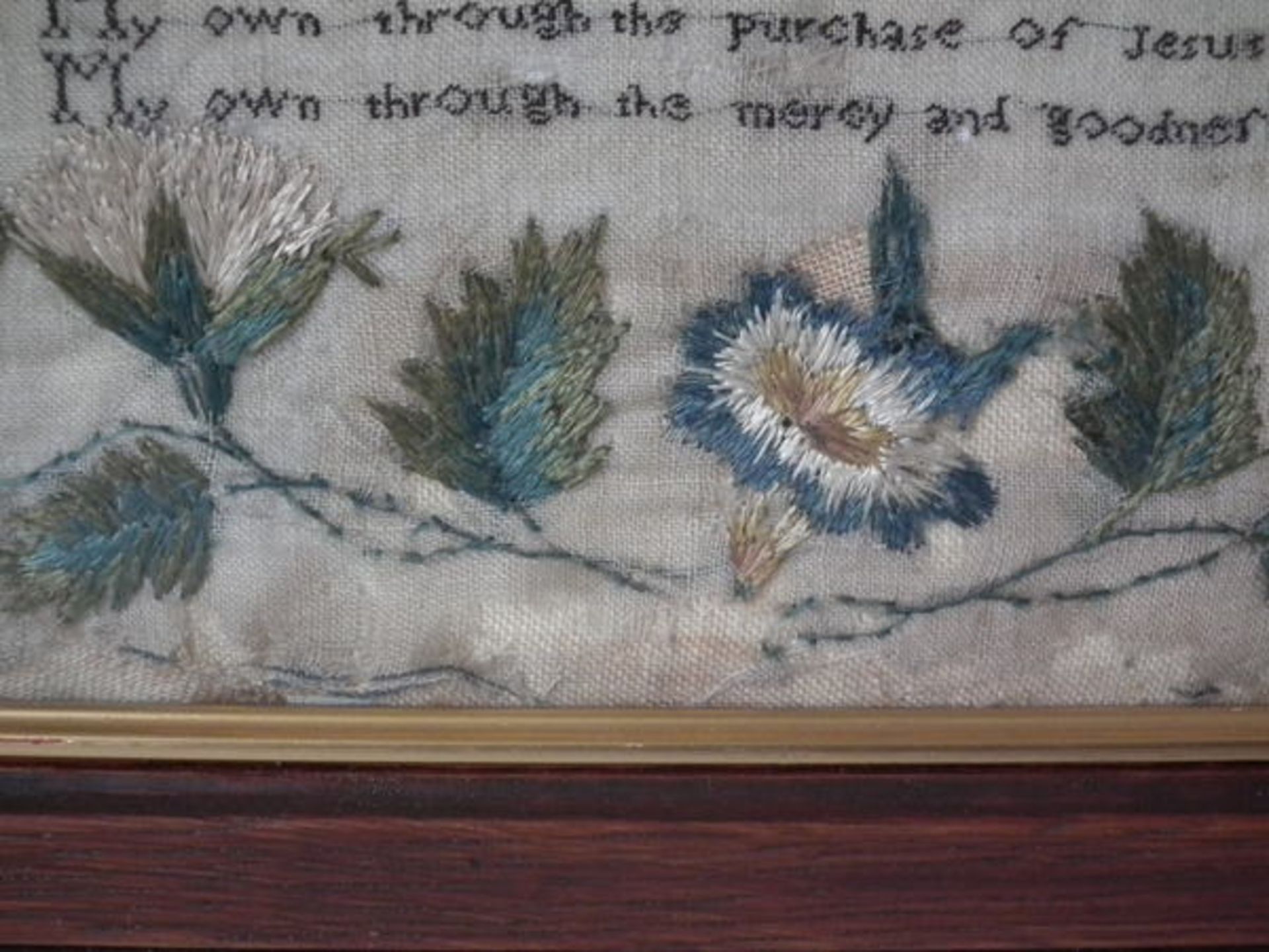 Irish Needlework Sampler dated 1832 by Mary Anne Enright FREE UK DELIVERY - Image 31 of 38