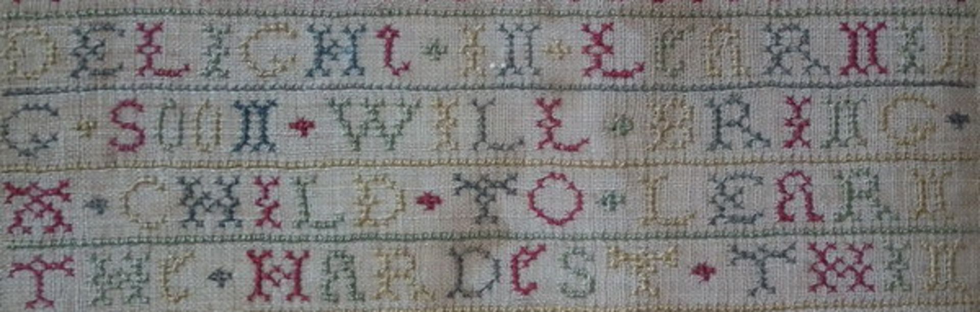 Needlework Band Sampler dated 1724 by Ann Wooding - FREE UK DELIVERY - Image 4 of 20