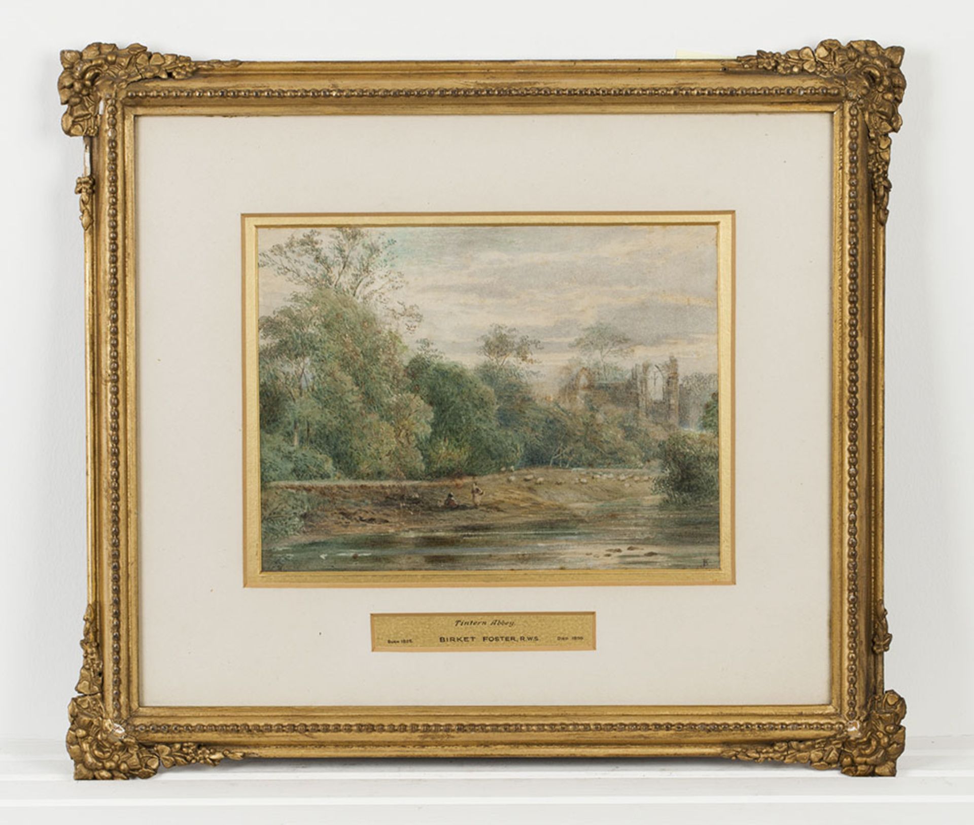 Tintern Abbey, Watercolour, Attr. Myles Birket Foster - FREE UK DELIVERY