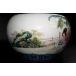 Erotic Subject Bowl, Porcelain, 20th Century