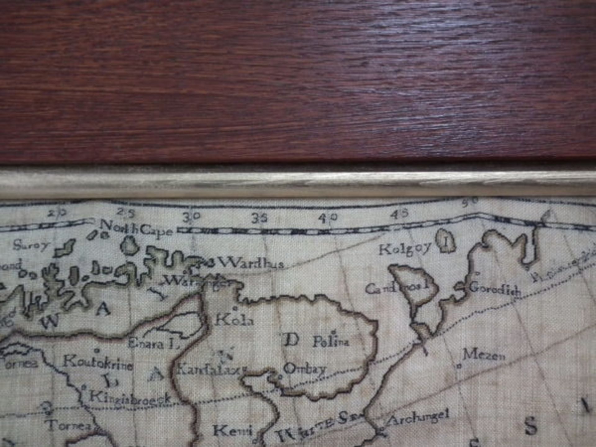 Needlework European Map Sampler, circa 1800, by Charlotte Walker FREE UK DELIVERY - Image 28 of 33