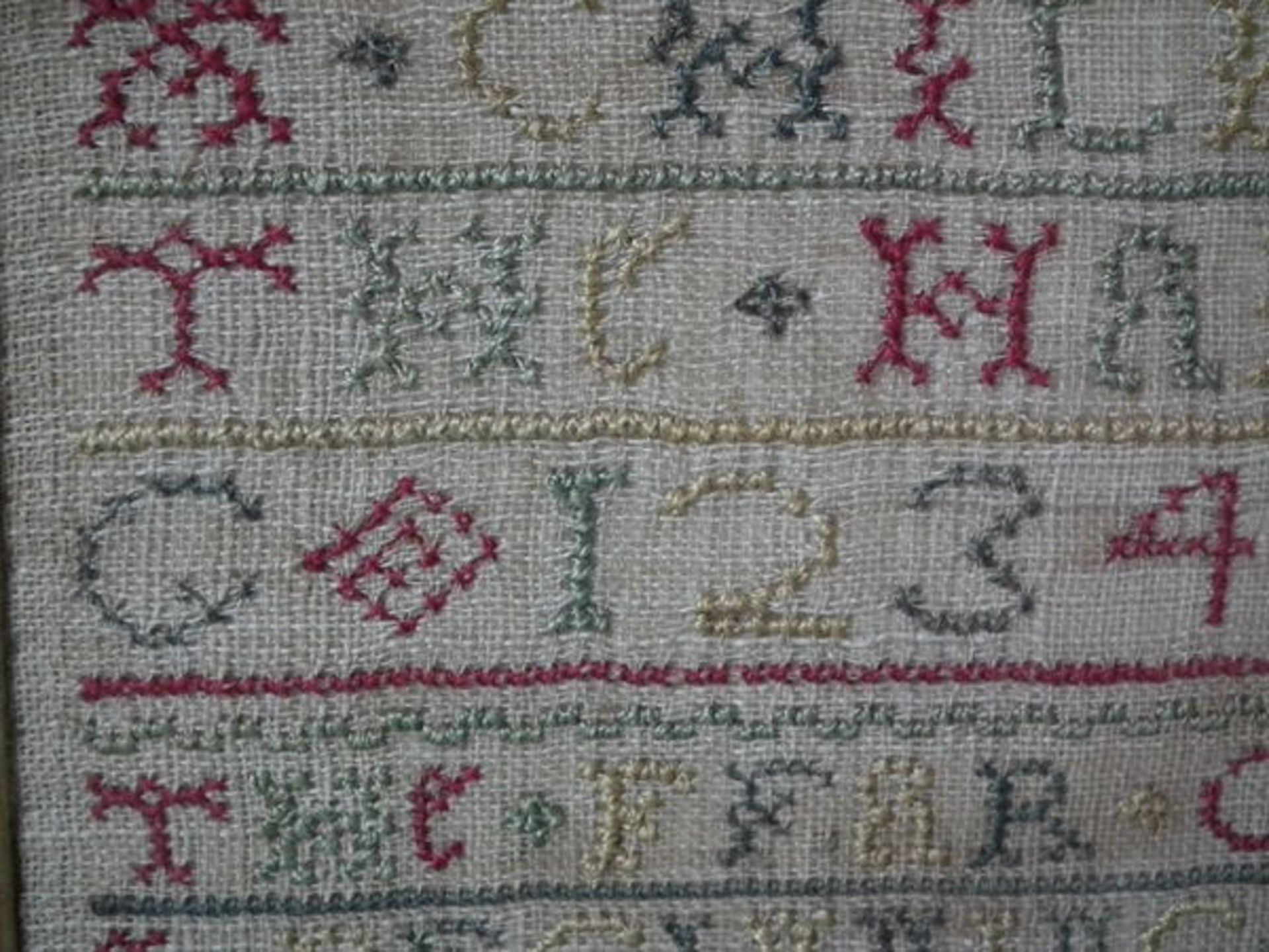 Needlework Band Sampler dated 1724 by Ann Wooding - FREE UK DELIVERY - Image 16 of 20