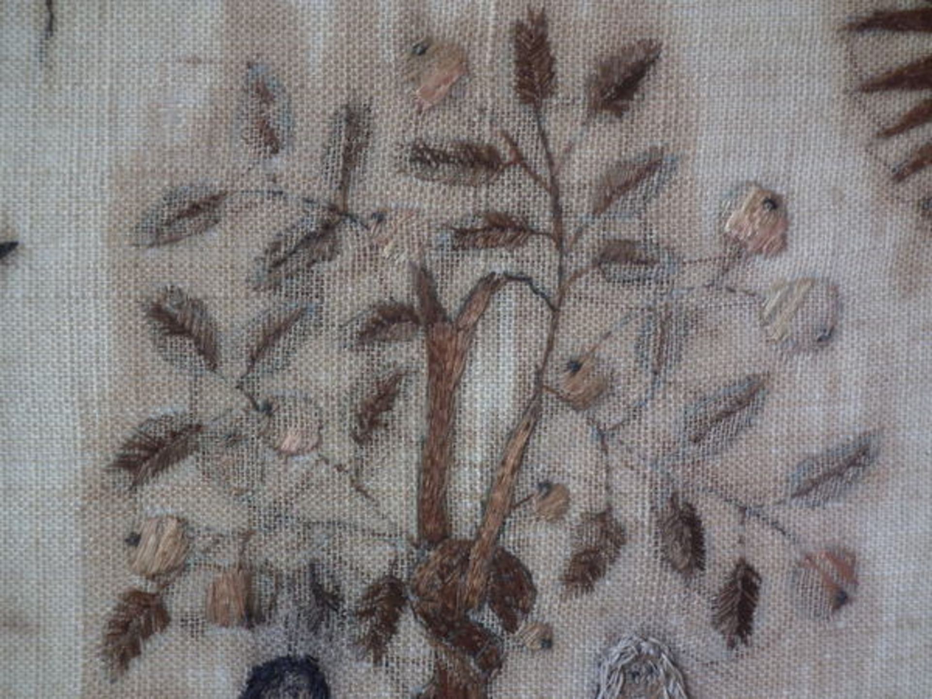 Needlework Hair & Silkwork Sampler dated 1796 by Charlotte White FREE UK DELIVERY - Image 19 of 30