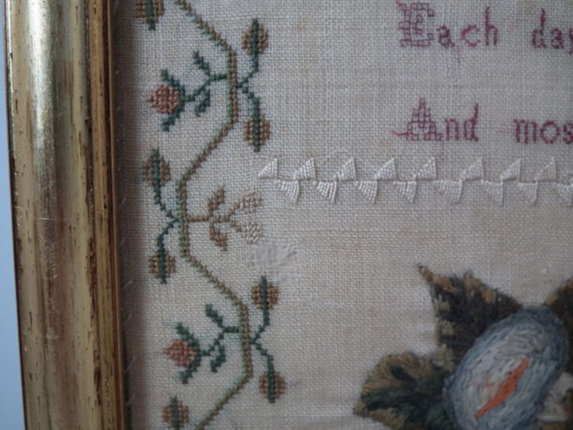 Needlework Verse Sampler dated 1832 by Eliza Kelsey FREE UK DELIVERY - Image 14 of 24