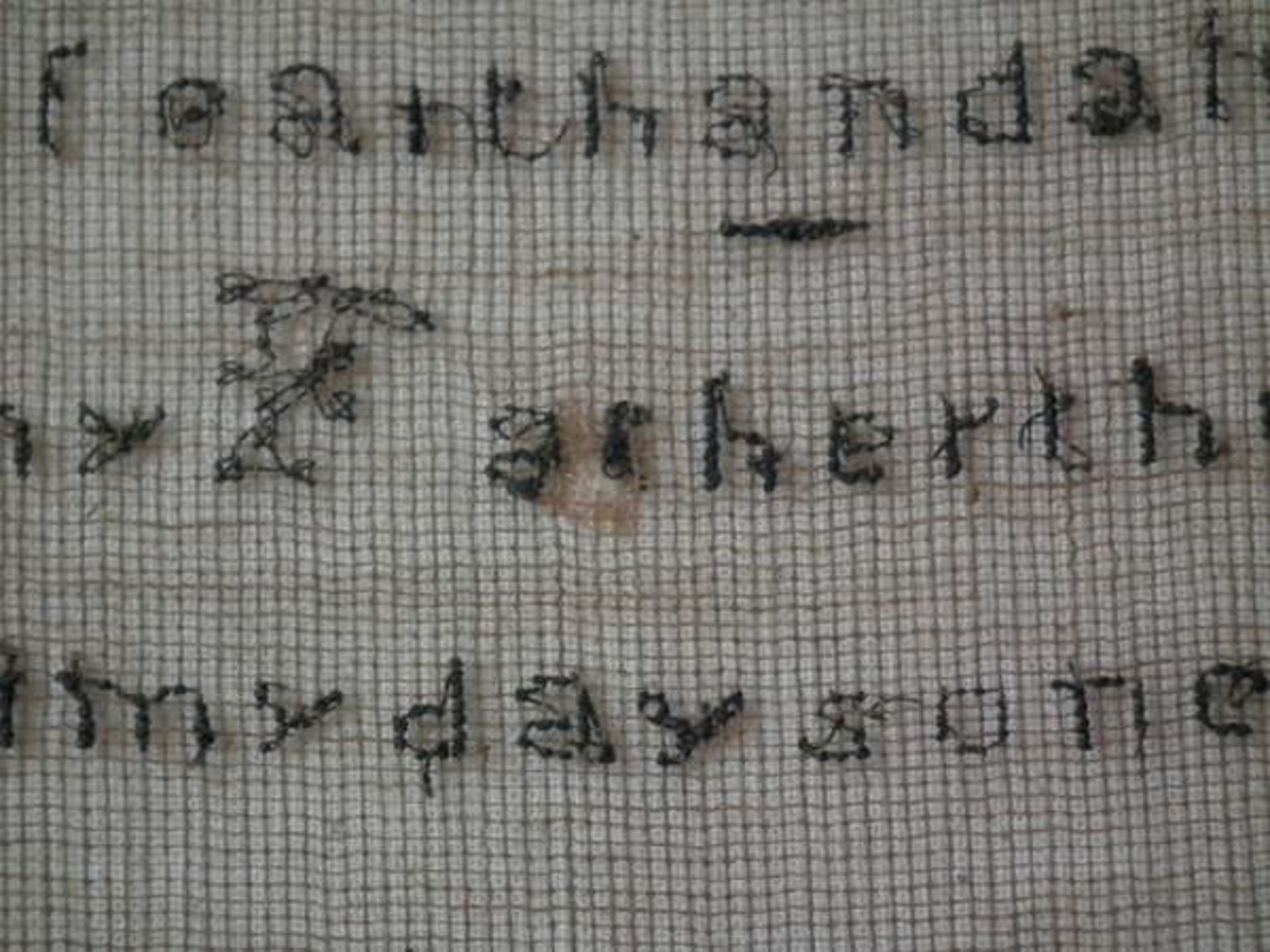 Needlework School Sampler dated 1843 by Sarah Bryan FREE UK DELIVERY - Image 19 of 38