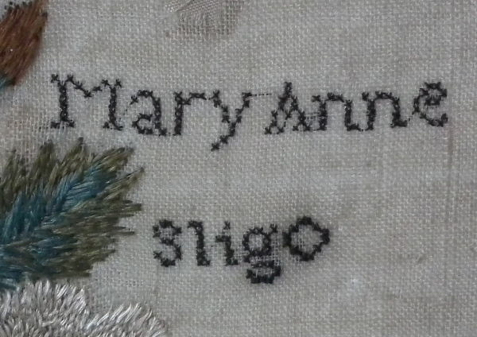 Irish Needlework Sampler dated 1832 by Mary Anne Enright FREE UK DELIVERY - Image 11 of 38