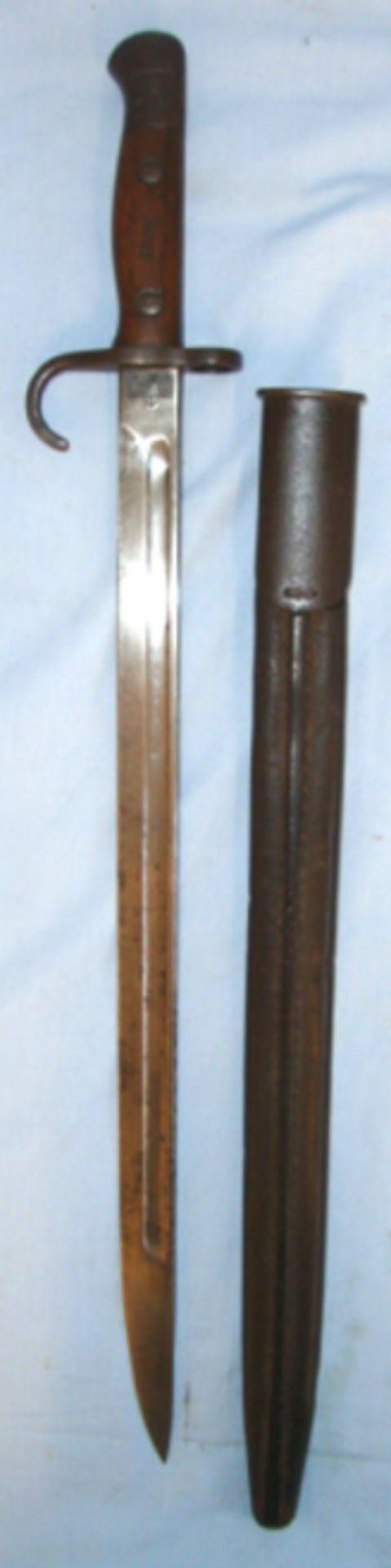 Early Production, Pre WW1, 1909 Dated Hook Quillon 1st Type 1907 Pattern Sword Bayonet