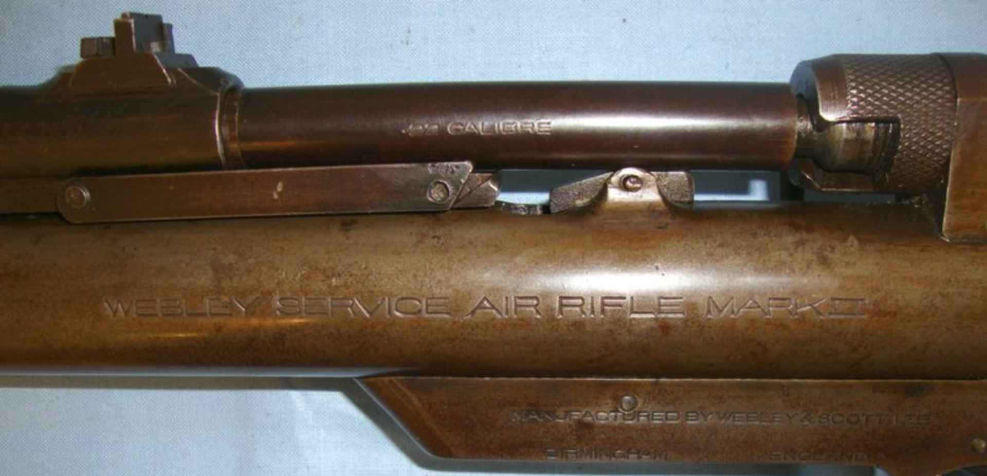 1930's Webley Service, 3rd Series, MK II .22 Calibre Air Rifle. - Image 3 of 3