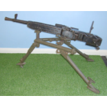 WW2 Era 1937-1941 Czech ZB-37 7.92 Calibre Heavy Machine Gun With Tripod