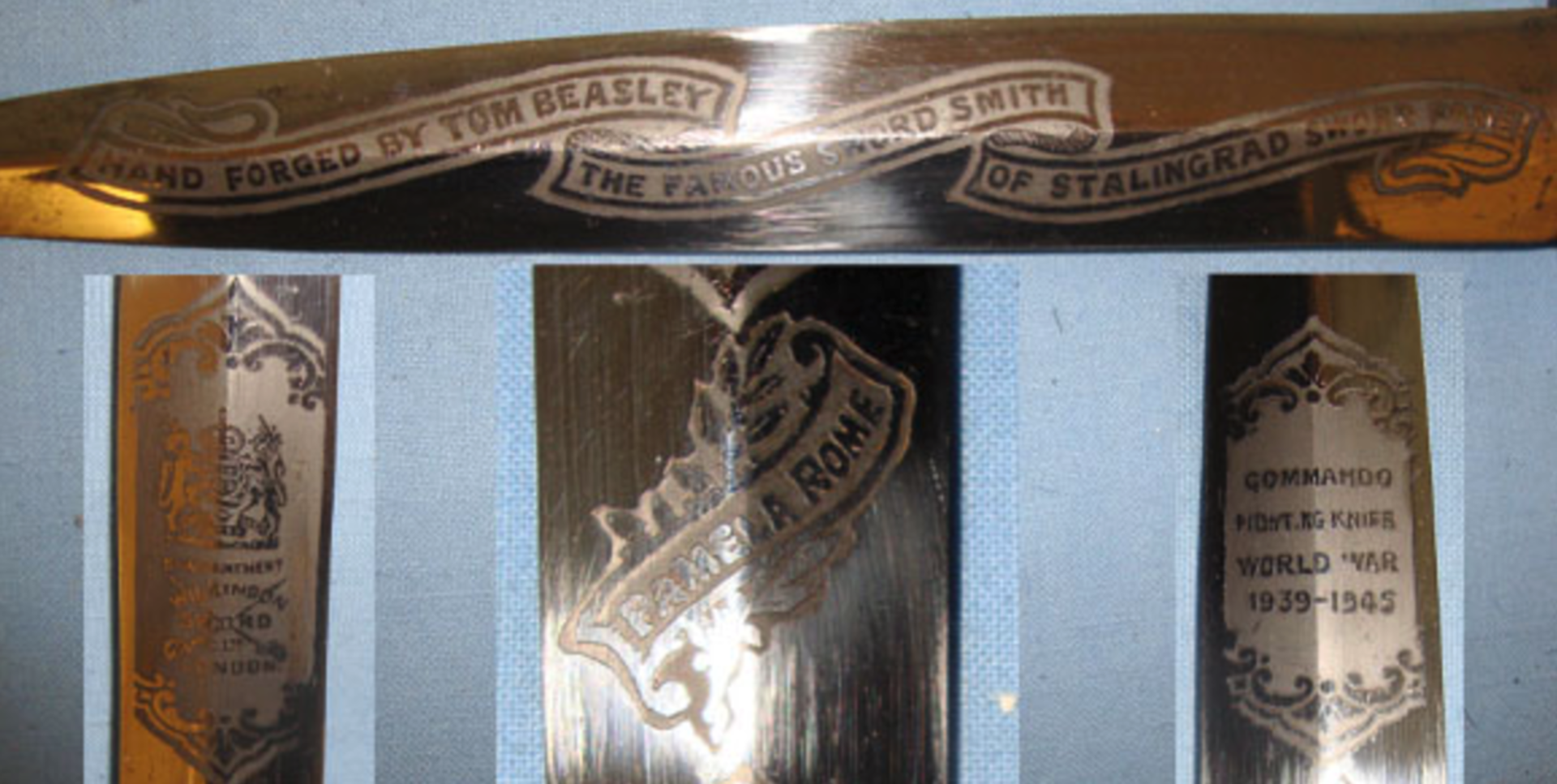 RARE, THE ACTUAL KNIFE REFERENCED BY RON FLOOK IN HIS FS FIGHTING KNIVES BOOK - Image 3 of 3