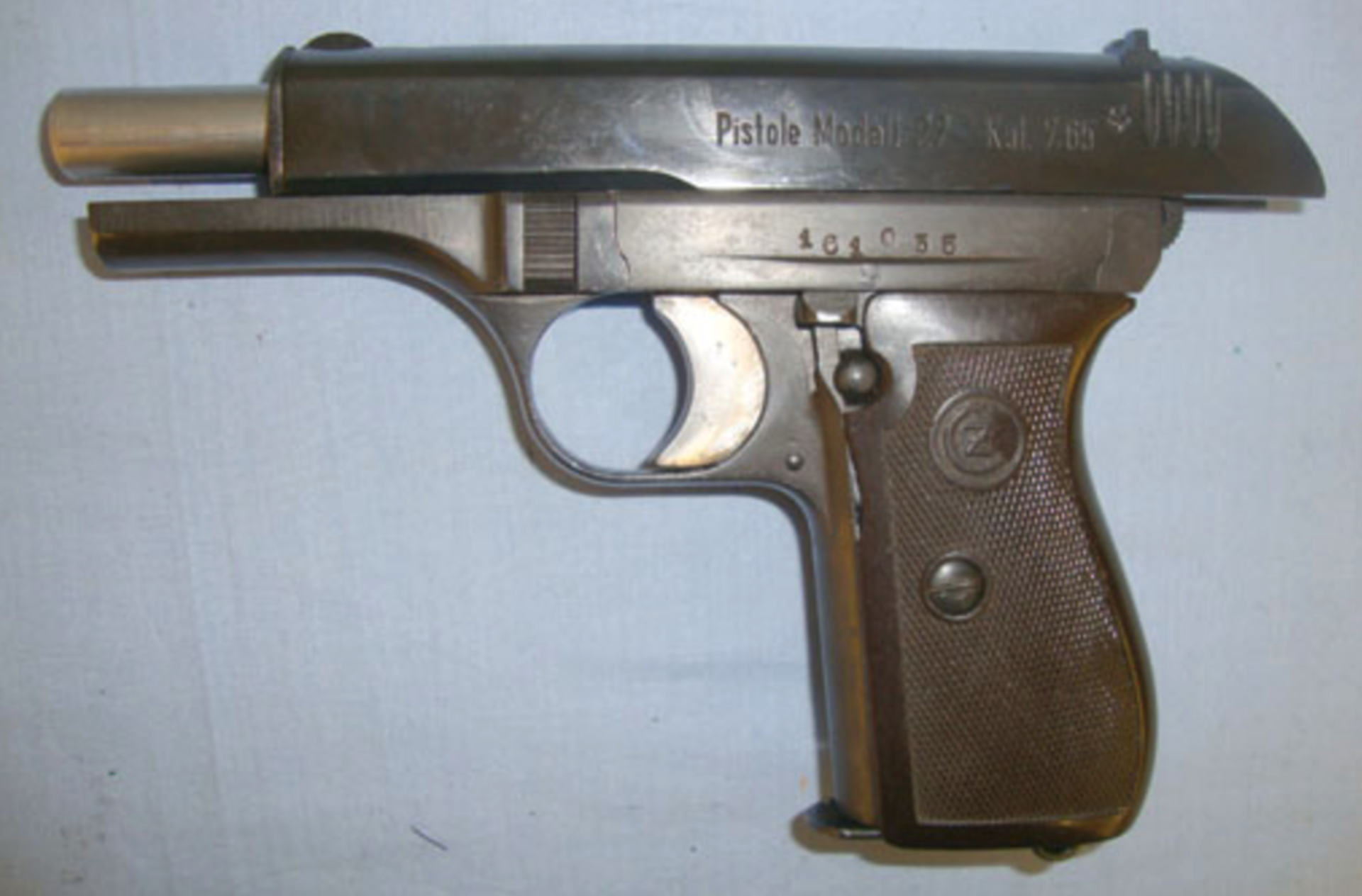 Original WW2 Nazi Marked Czech CZ Model 27, 7.65mm Calibre Semi Auto Pistol - Image 2 of 3