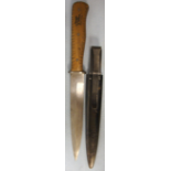 German (Personalised) WW2 Fighting/Trench Knife & Scabbard