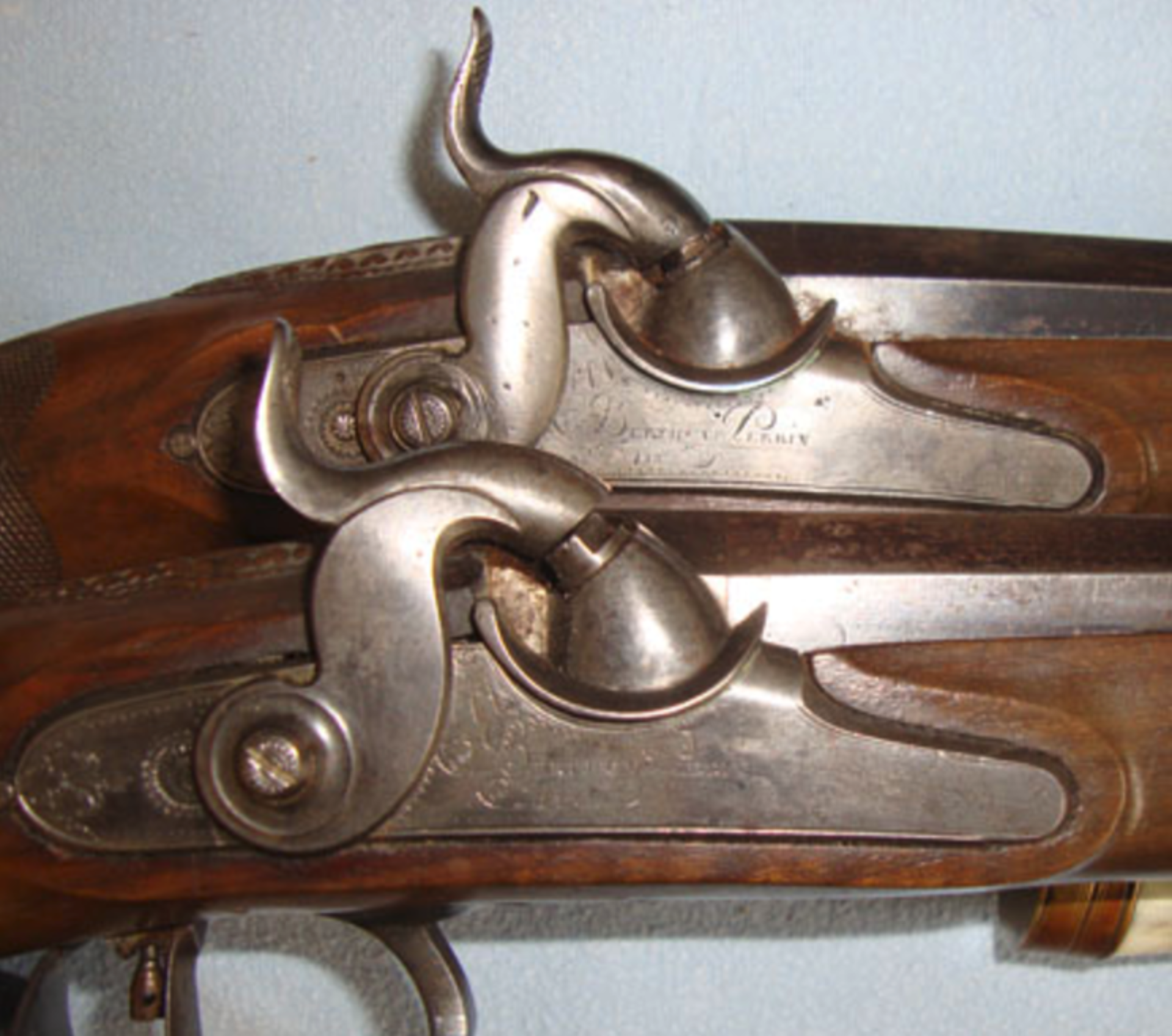 Cased, C1840- 850 Pair Of French Gentleman’s Percussion .650” Carbine Calibre Duelling Pistols - Image 3 of 3