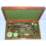 British Victorian Tranter’s Patent Large Frame .54" Bore Five Shot Double Action Percussion Revolver