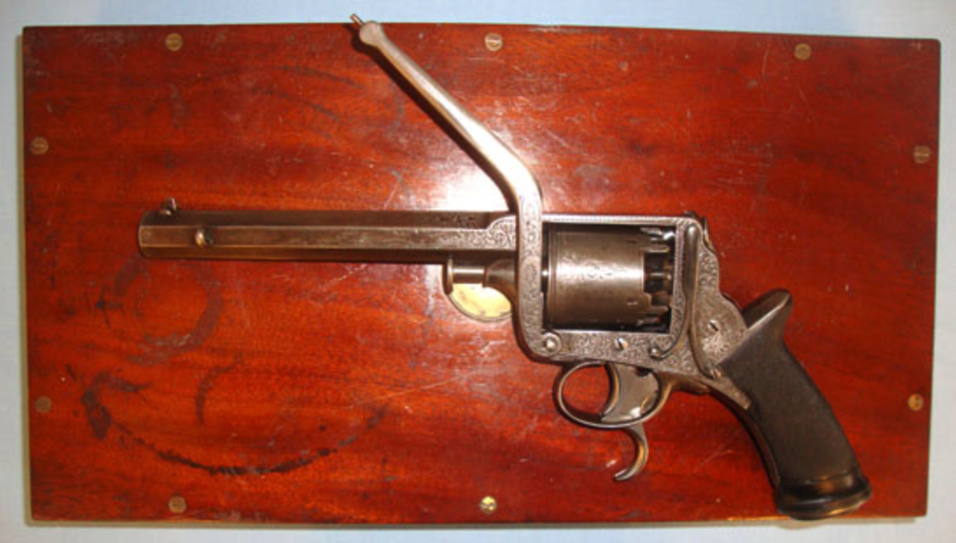 British Victorian Tranter’s Patent Large Frame .54" Bore Five Shot Double Action Percussion Revolver - Image 2 of 3
