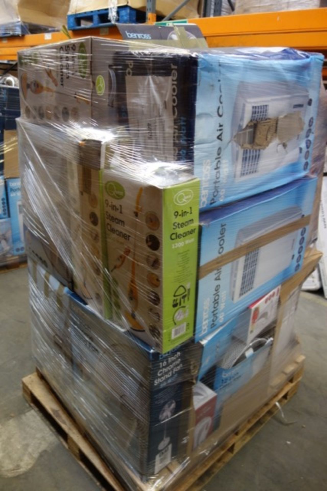 (NR23) PALLET CONTAINING APPROX. 24 x ITEMS INCLUDING: 9 IN 1 STEAM CLEANER, PORTABLE AIR COOLER. - Image 2 of 3