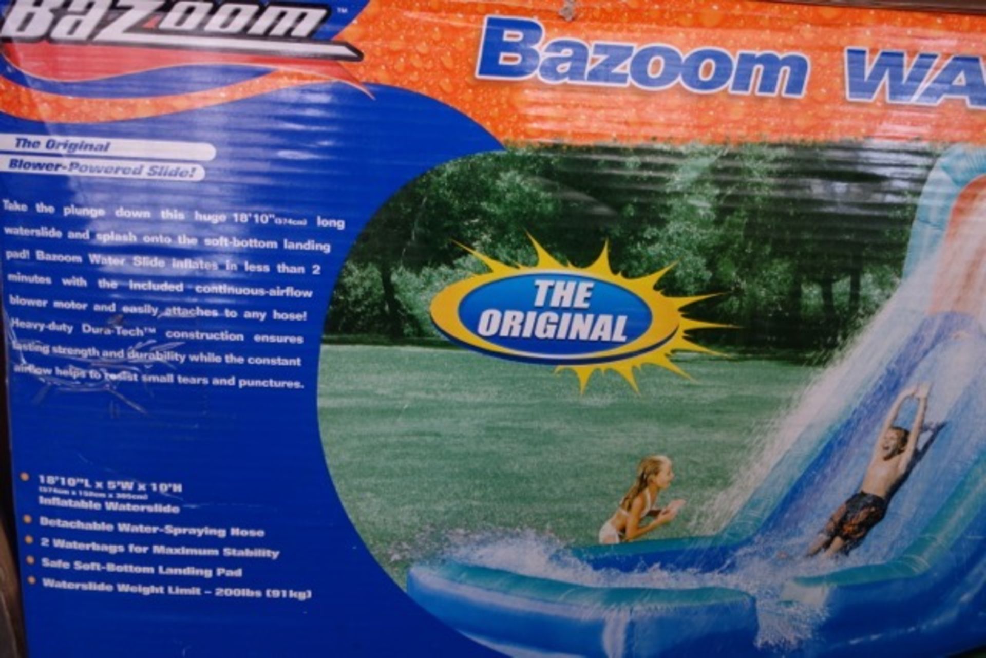 1 x Bazoon Extra Large Water Slide Complete with Pump. RRP £399.99. Huge 18 foot 10 inch long. - Image 3 of 3