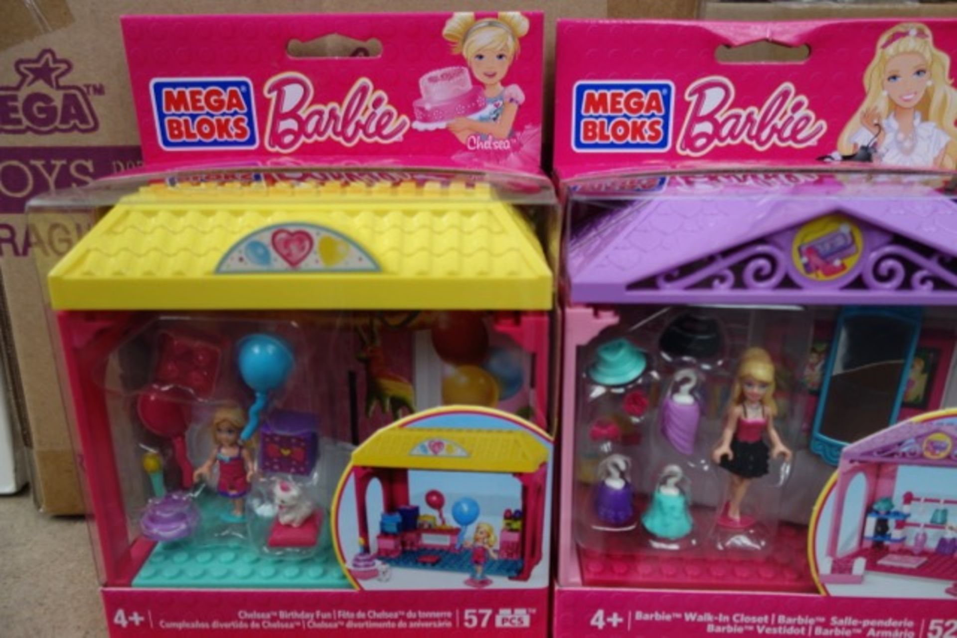 18 x Mega Bloks Barbie Rooms To Build Set's. Includes 4 x Barbie Babysitter 46 piece play set's, 4 x - Image 2 of 3