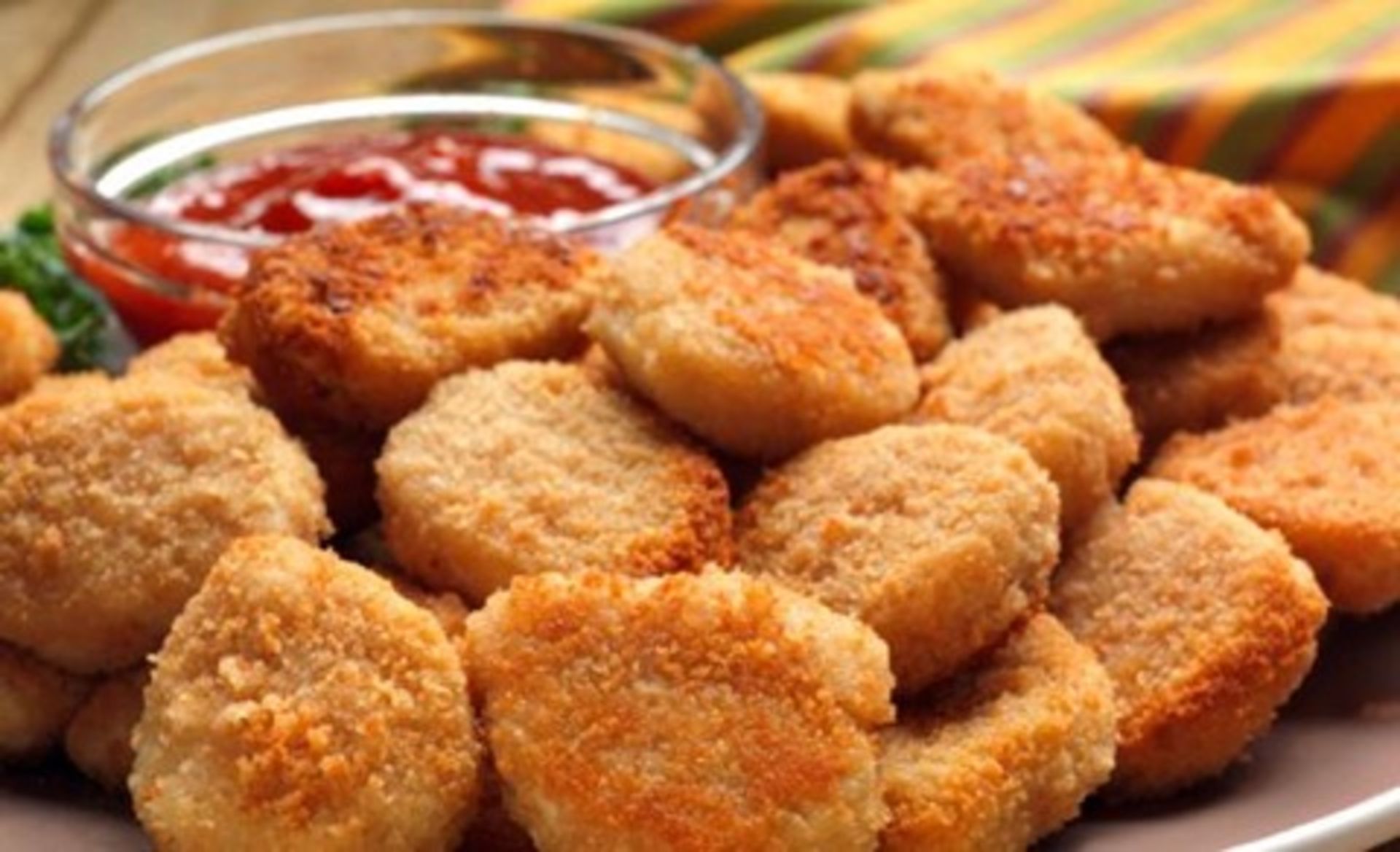 Breaded Plain and Spicy Chicken Nuggets