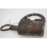 Late 18th Century (possibly later?) Iron Slave Lock with screw key