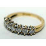 Diamond Eternity Ring Total Carat Weight 0.50 Carat On 9ct Gold Band