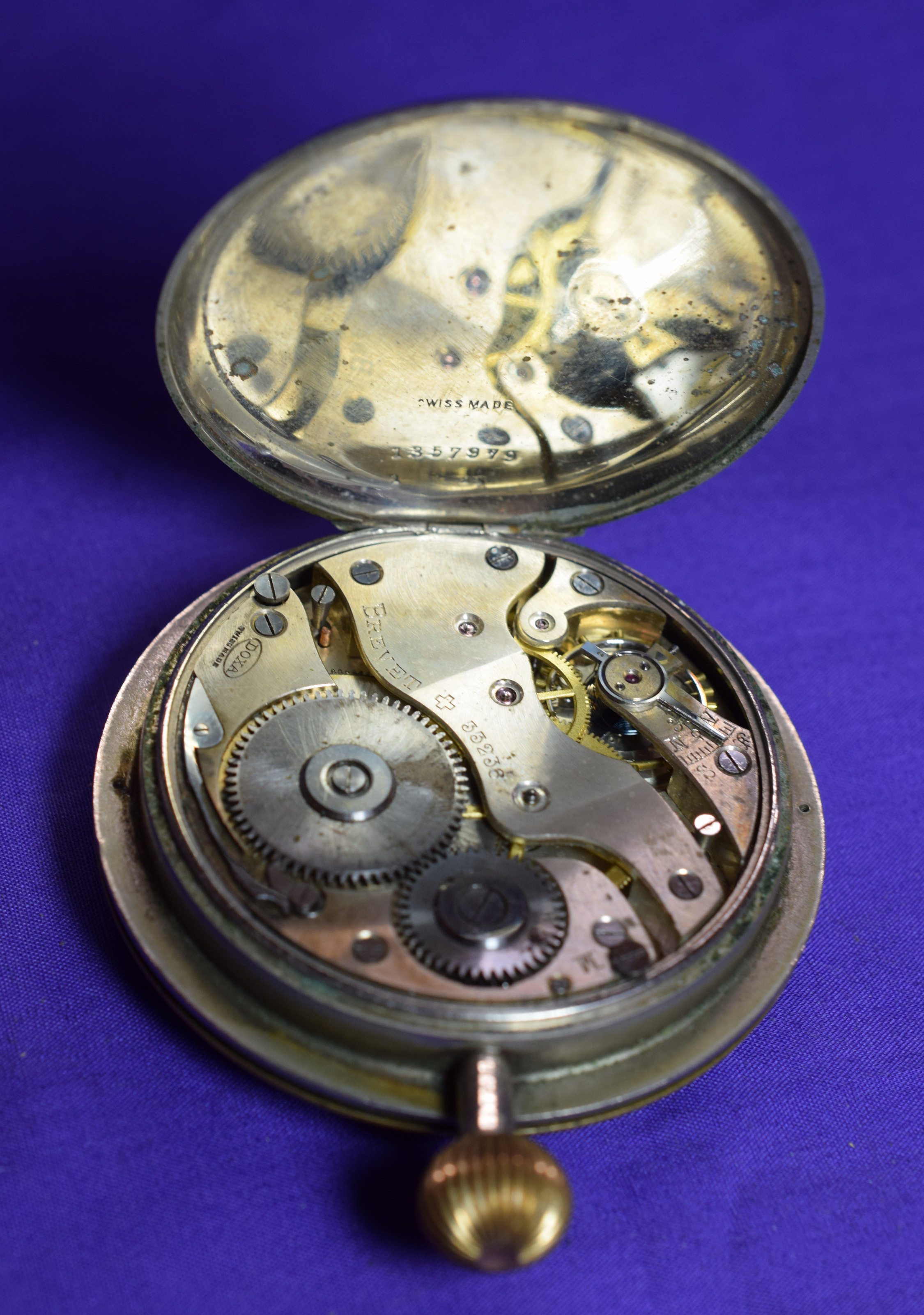 Vintage Doxa 8 Day Car Clock or Goliath Watch NO RESERVE - Bild 3 aus 7