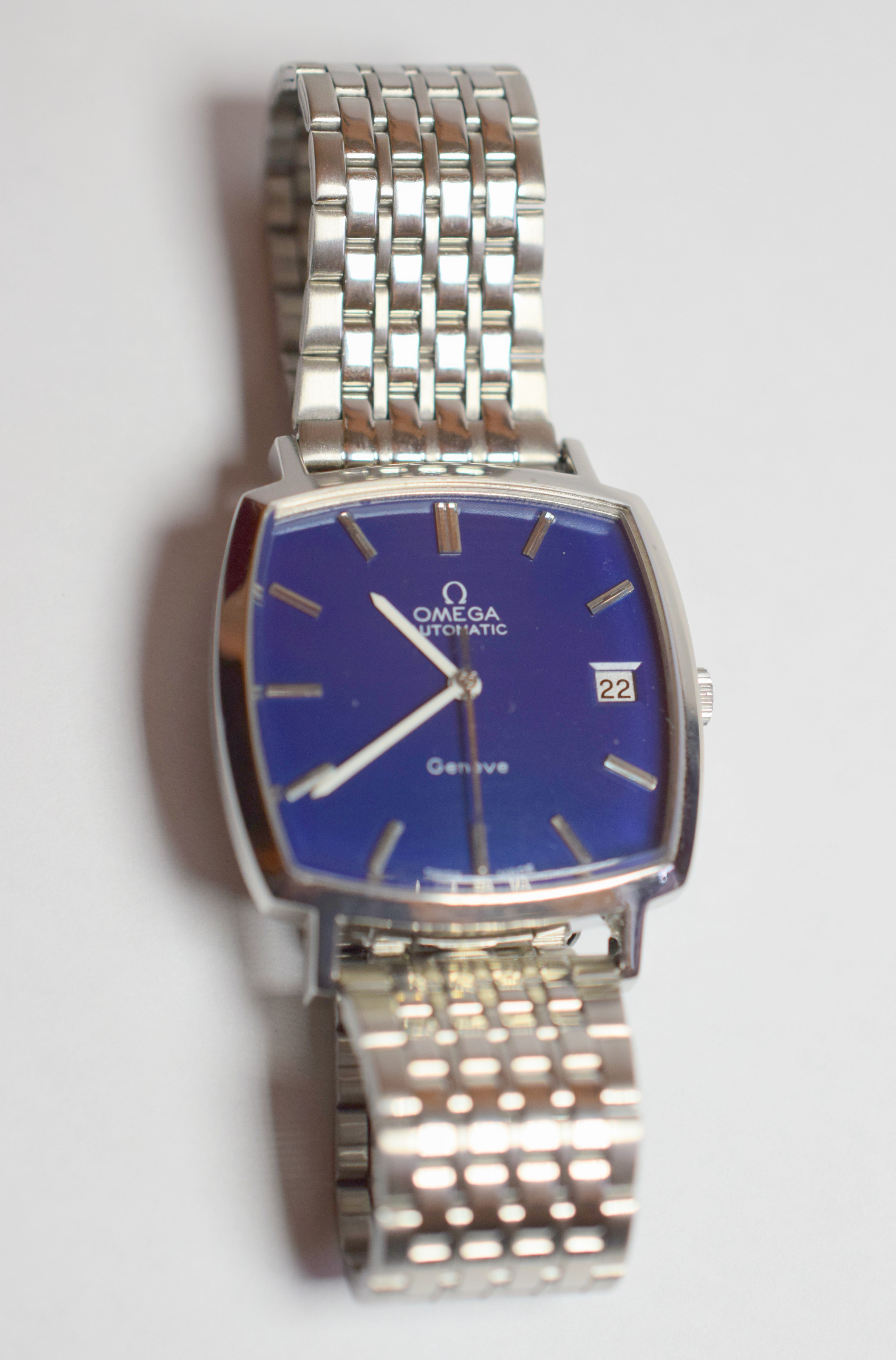 Omega Geneve Automatic c1973 With Rare Square Blue Dial - Bild 11 aus 11