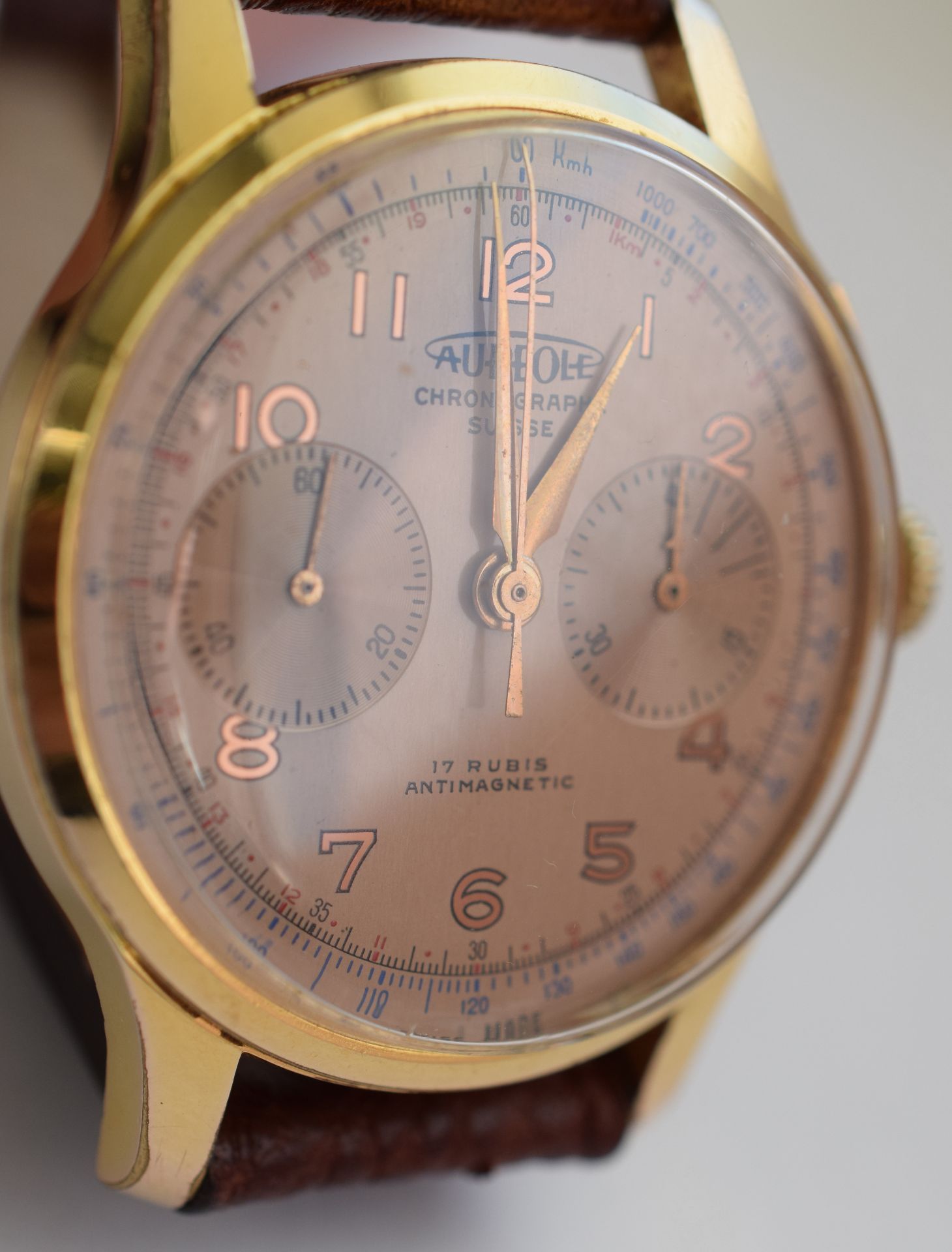 Swiss Aureole Chronograph With Landeron Movement c1958 - Image 6 of 9