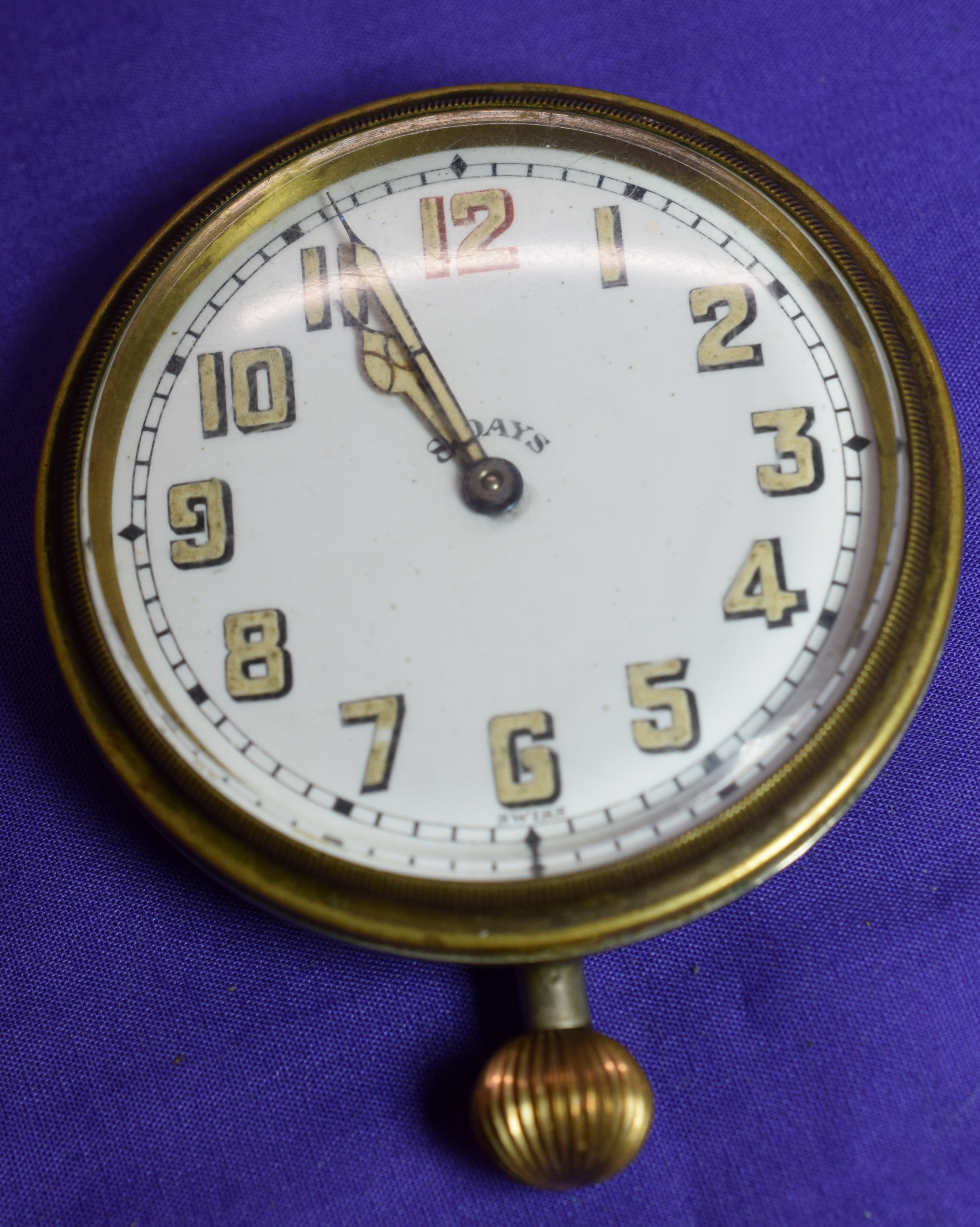 Vintage Doxa 8 Day Car Clock or Goliath Watch NO RESERVE - Bild 6 aus 7