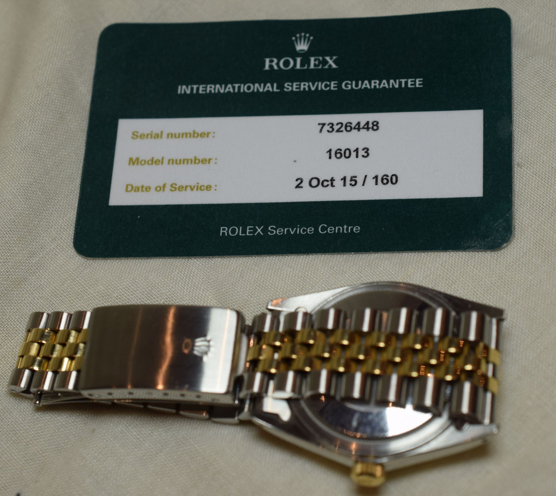 Rolex Oyster Perpetual Datejust 18ct Gold And Stainless Steel Chronometer ***reserve lowered*** - Image 8 of 9