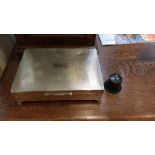 Silver Plate Card Box With Wood Lining NO RESERVE