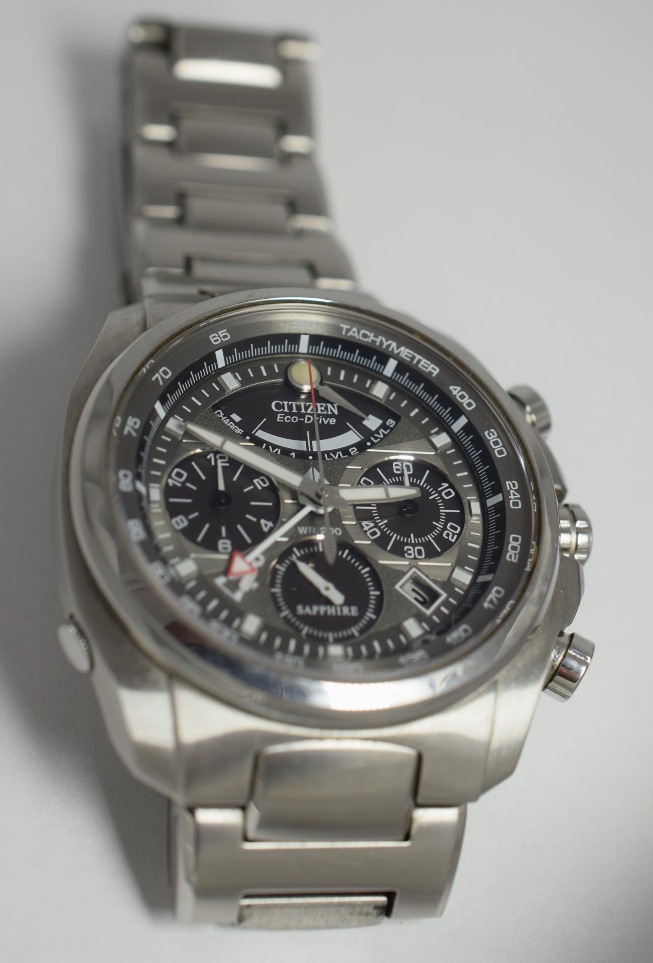 Citizen Sapphire Men's Calibre 2100 Alarm Chronograph Eco-Drive Watch - Image 5 of 10