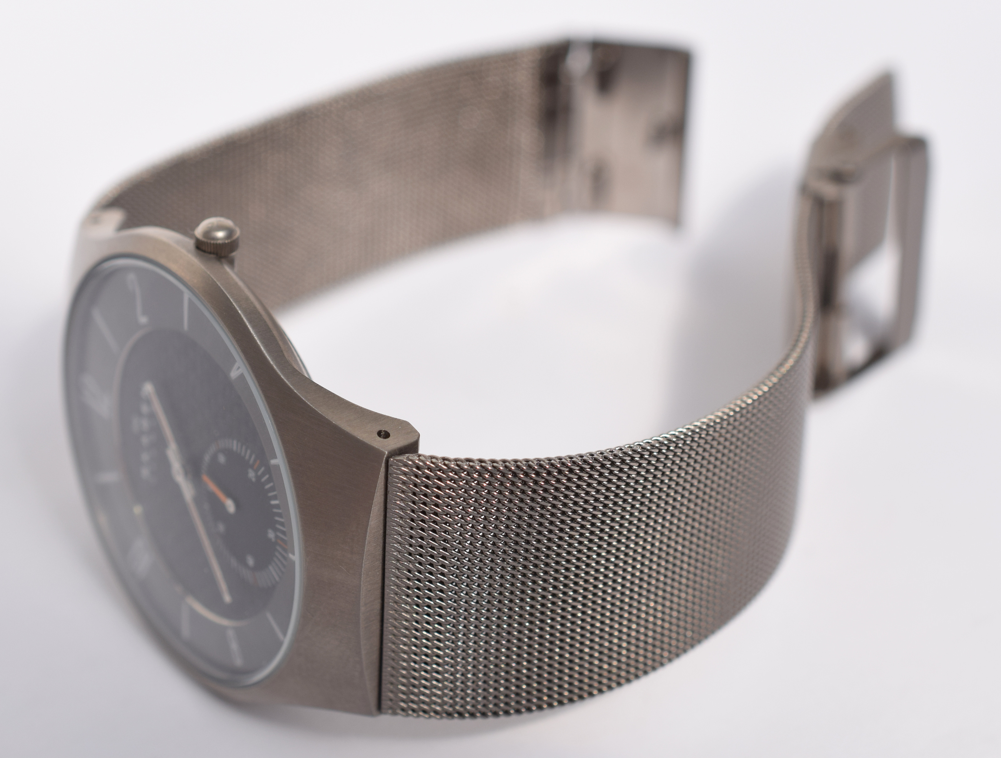 Skagen Gentleman's Titanium Quartz Watch On Titanium Bracelet - Bild 6 aus 7