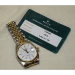 Rolex Oyster Perpetual Datejust 18ct Gold And Stainless Steel Chronometer ***reserve lowered***