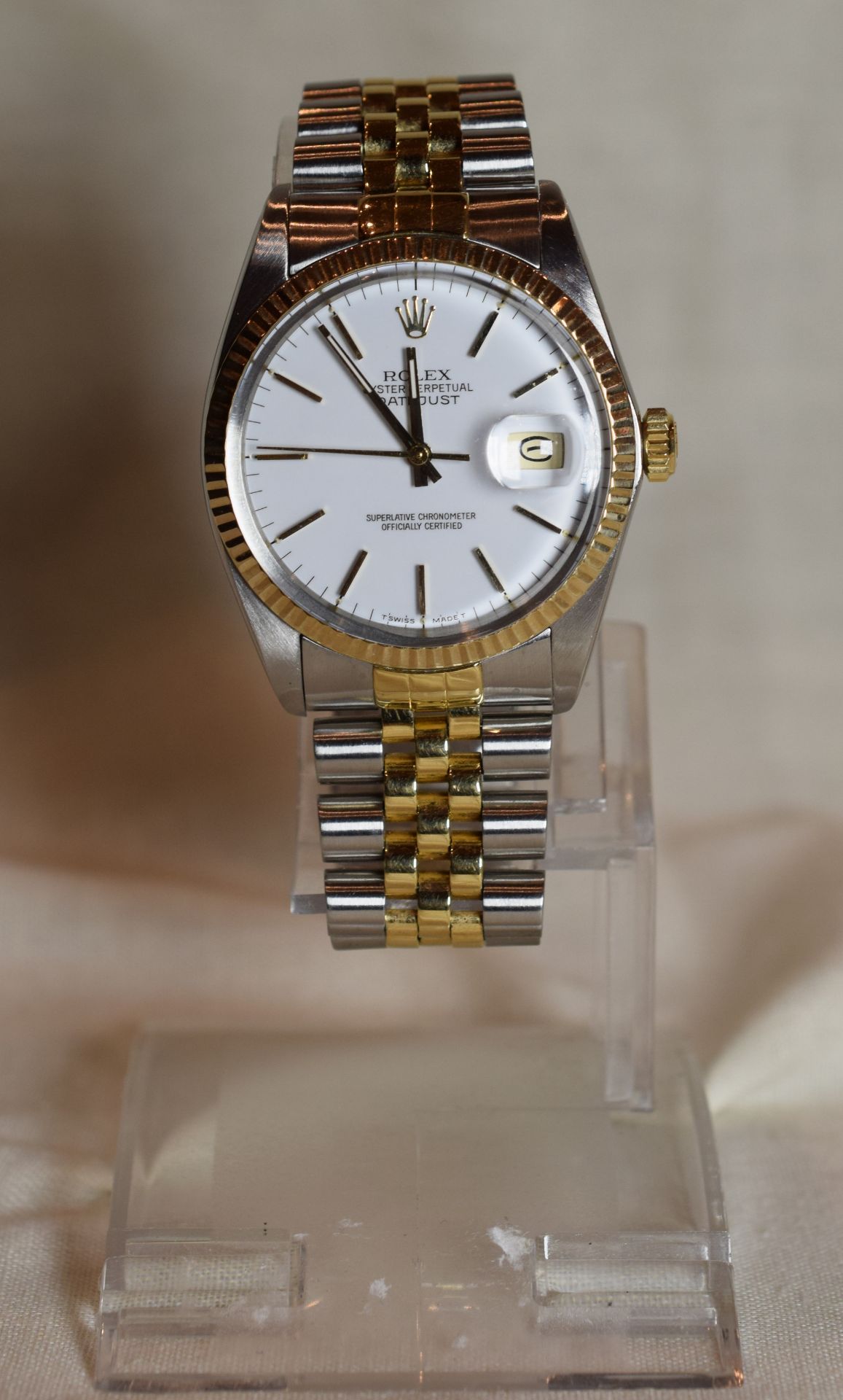 Rolex Oyster Perpetual Datejust 18ct Gold And Stainless Steel Chronometer ***reserve lowered*** - Image 2 of 9