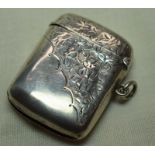 Silver Vesta Case With Match Striker c1906