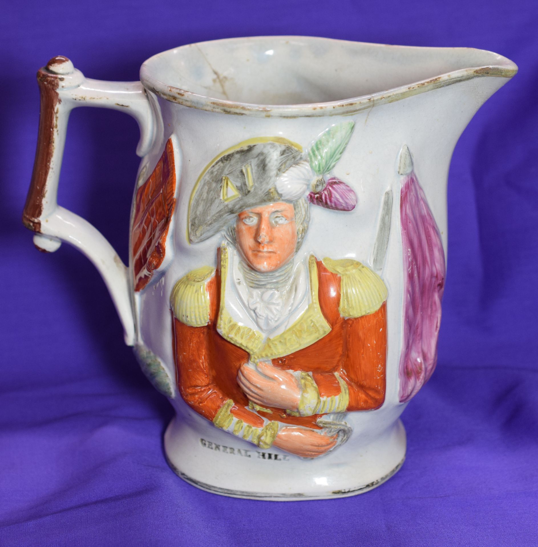 Staffordshire Jug With Lord Wellington And General Hill - Image 2 of 7