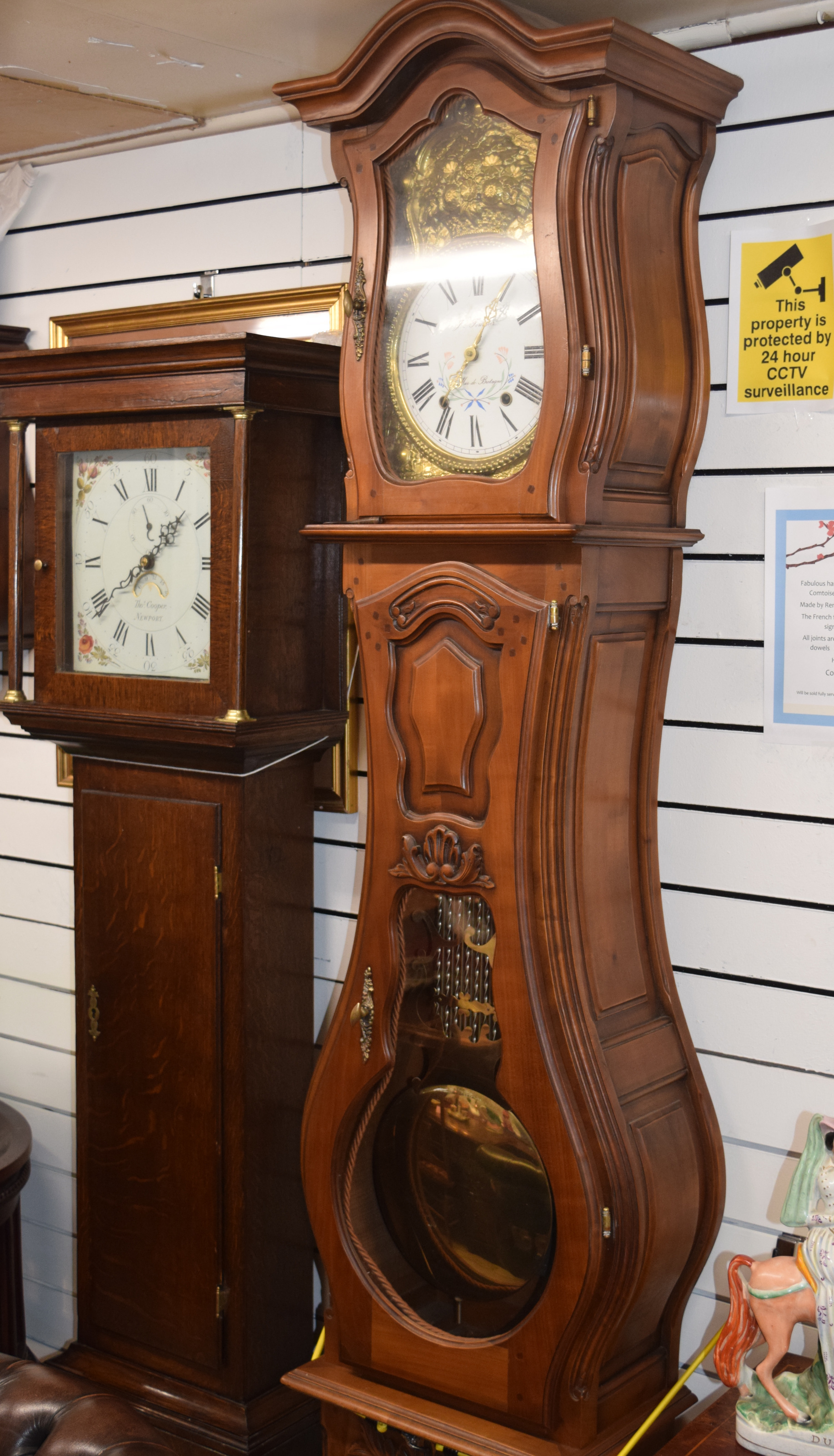 J. Fournier French Comtoise Long Case Clock ***RESERVE REDUCED 13.2.17***