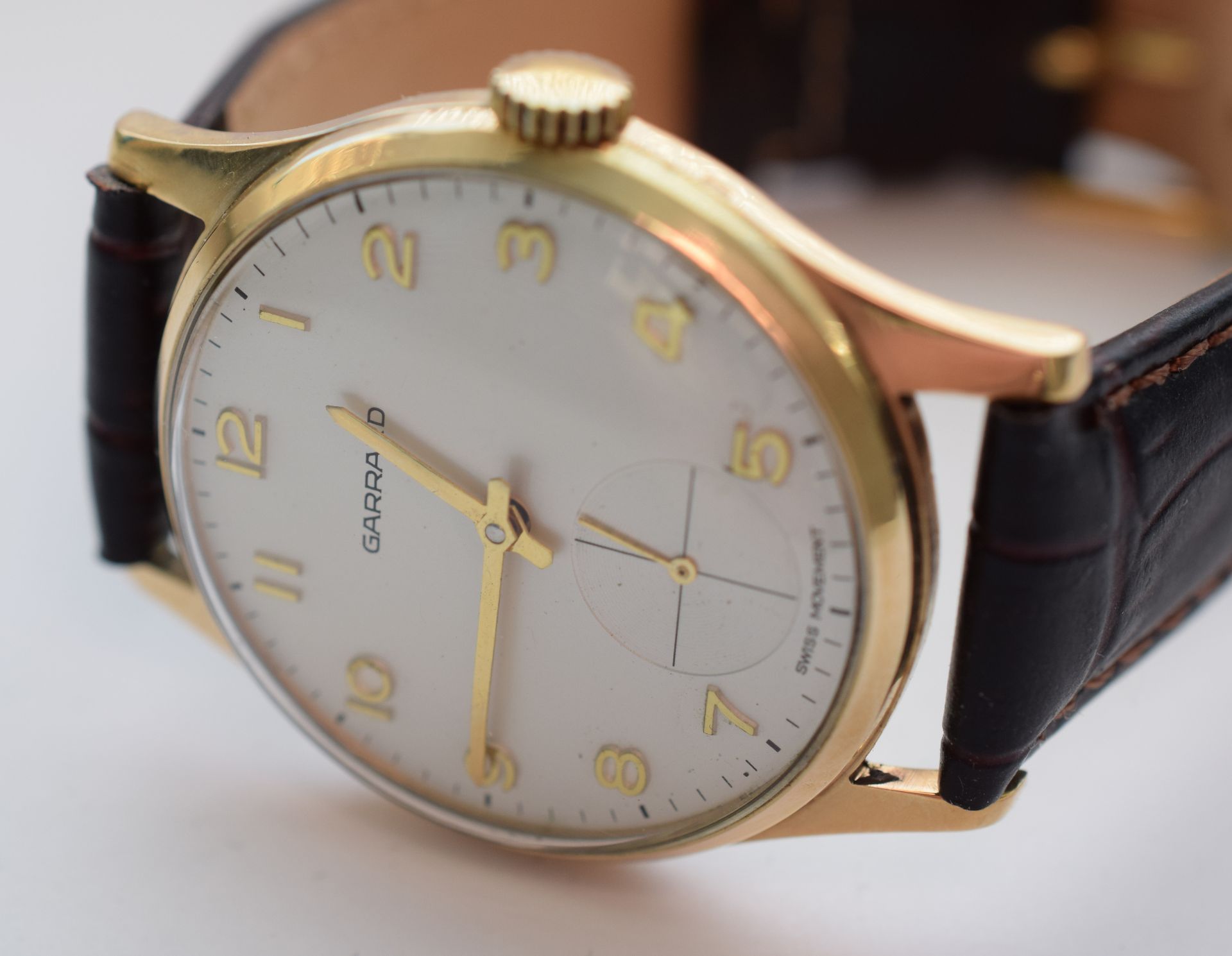Garrard Gentleman's Manual Wind 9ct Gold Watch