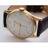 Garrard Gentleman's Manual Wind 9ct Gold Watch