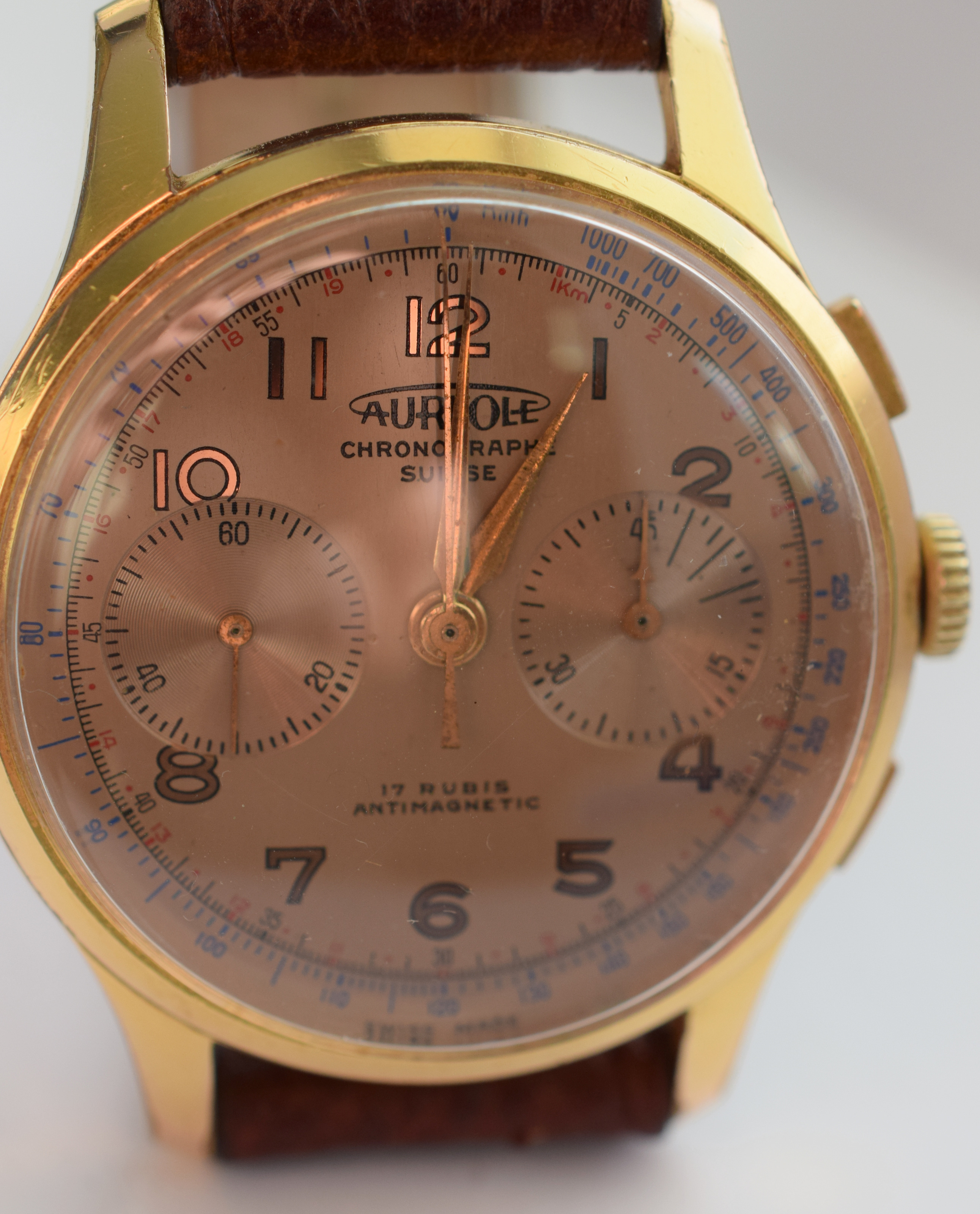 Swiss Aureole Chronograph With Landeron Movement c1958 - Image 5 of 9