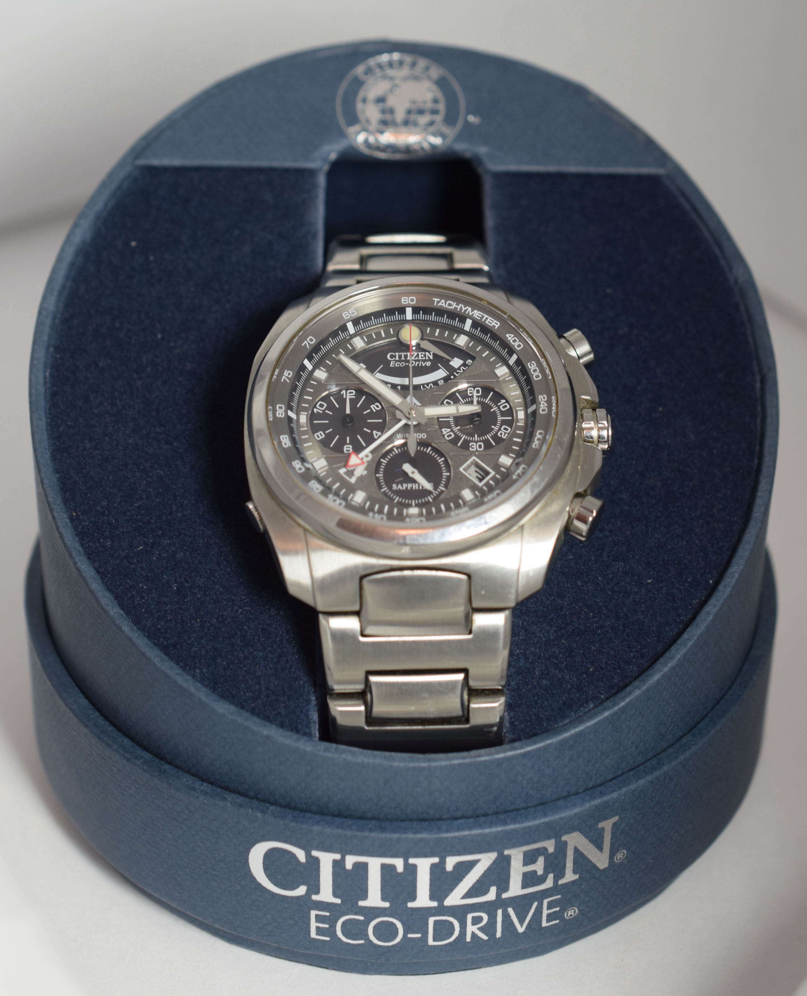 Citizen Sapphire Men's Calibre 2100 Alarm Chronograph Eco-Drive Watch - Bild 2 aus 10