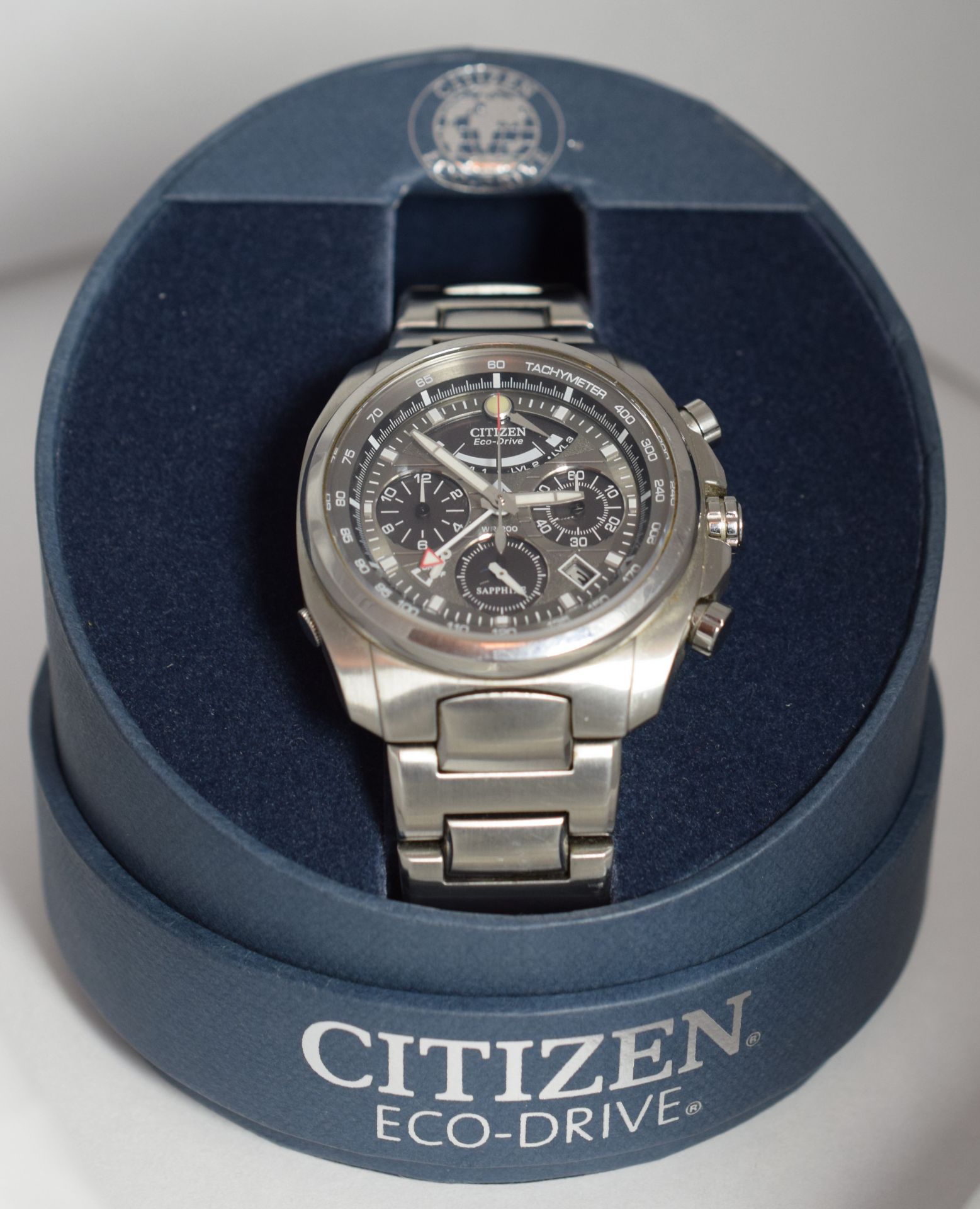 Citizen Sapphire Men's Calibre 2100 Alarm Chronograph Eco-Drive Watch - Image 2 of 10